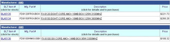 AMD FX processors price